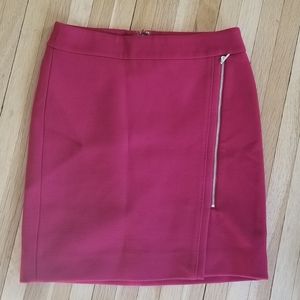 WHBM • Red Skirt with zipper detail